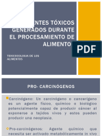 Agentes Tóxicos Generados Durante El Procesamiento de Alimentos