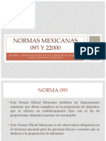Normas Mexicanas 093 y 22000