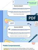 Encontro Semana 4 - Encontros Iniciais e Ao Que o Clínico Deve Estar Atento