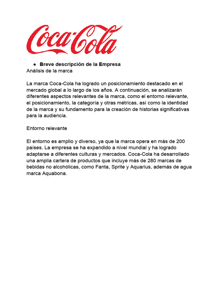 Estrategia de Branding de Coca-Cola | PDF | Marca | Coca Cola
