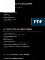 01. Anatomia + Acessos Cirúrgicos Joelho 2019