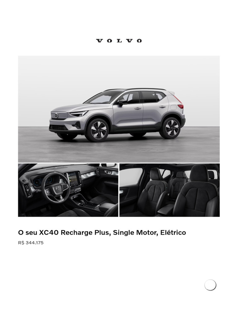 Volvo XC40 Recharge Plus | PDF | Airbag | Carro