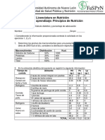 Taller Cálculo Dietético y % de Adecuación