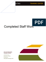 Completed Staff Work: Training Center