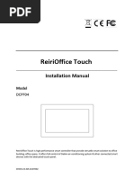 DCPF04 - ReiriOffice Touch Installation Manual