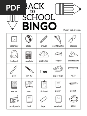 Back-to-School-Bingo