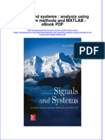Full download book Signals And Systems Analysis Using Transform Methods And Matlab Pdf pdf
