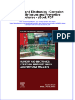 Full Download Book Humidity and Electronics Corrosion Reliability Issues and Preventive Measures PDF
