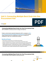 Unit 3: Connecting Multiple Back Ends Into One Procurement Hub