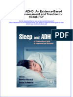Full Download Book Sleep and Adhd An Evidence Based Guide To Assessment and Treatment PDF