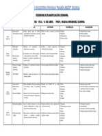 Esquema de Planificacon Semanal 4