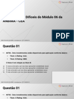 A848 - Questões Mais Difíceis Do Módulo 05 Da ANBIMA - CEA