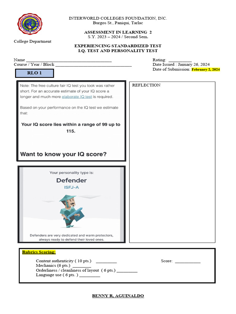 Standardized Test Assessment Guide 2024 | PDF