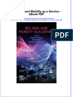 Full download book Big Data And Mobility As A Service Pdf pdf