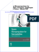 Full download book Space Micropropulsion For Nanosatellites Progress Challenges And Future Pdf pdf