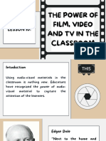 The Power of Film, Video and Tv in the Classroom
