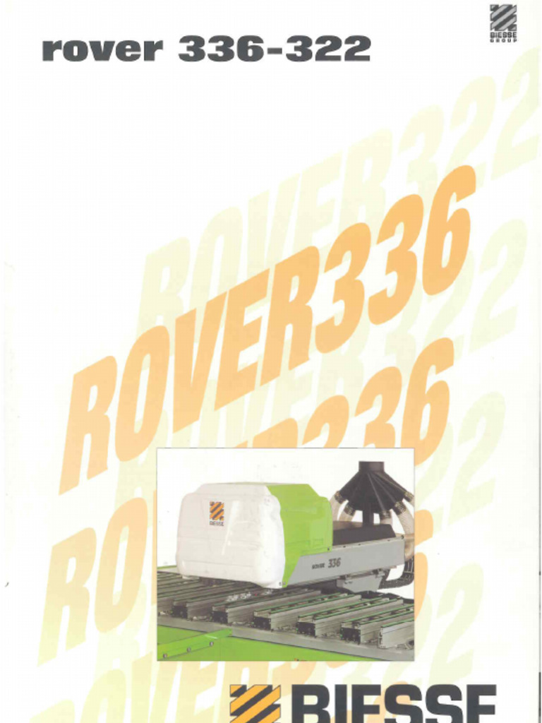 Biesse Rover 336 - 322 | PDF