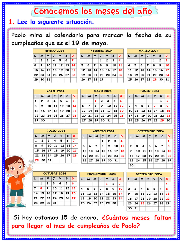 Greg \u0026 Steve – Months of the Year (Spanish) Lyrics | Genius Lyrics, image size:768x1024