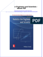 Full Download Book Statistics For Engineers and Scientists 2 PDF