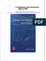 Full download book Statistics For Engineers And Scientists Pdf pdf