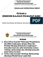 Pertemuan 2 - Filsafat Ilmu - PLH - Dimensi Kajian Filsafat - Tugas 2