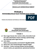 Pertemuan 3 - Filsafat Ilmu - PLH - Pengembangandan Penerapan Teori - Tugas 3