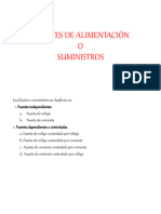 5 - Fuentes o Suministros