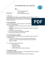 REGLAMENTO INTERNO DEL AULA ROSADA 3 AÑOS