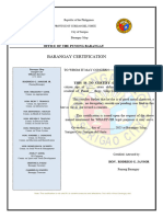 Barangay Certification For Senior