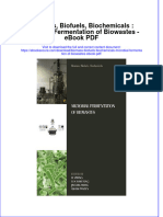 Full Download Book Biomass Biofuels Biochemicals Microbial Fermentation of Biowastes PDF