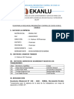 Plan de Protocolo Sanitario