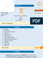 Project Presentation Template