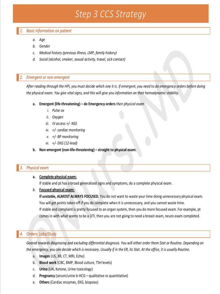 Step 3 ccs strategy checklist pdf