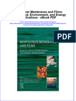 Full download book Biopolymer Membranes And Films Health Food Environment And Energy Applications Pdf pdf