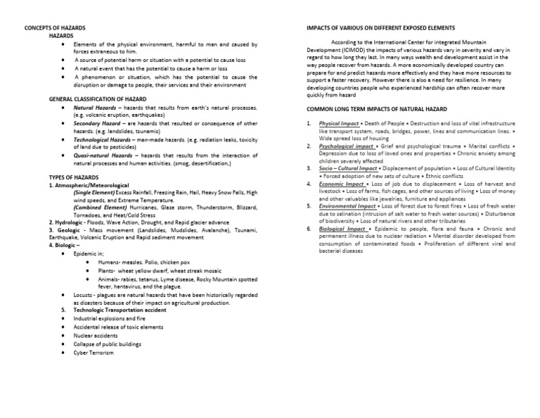 Drrr L3 Pdf Hazards Natural Disasters