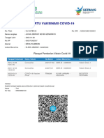 Kartu Vaksinasi Covid-19: Riwayat Pemberian Vaksin Covid-19