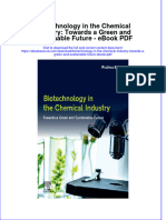 Full download book Biotechnology In The Chemical Industry Towards A Green And Sustainable Future Pdf pdf