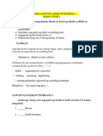 Learning Activity Sheet Filipino 1 Q4 W3