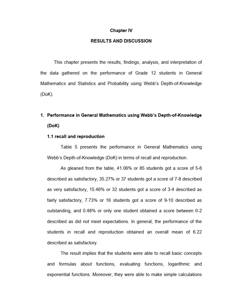 Grade 12 Math Performance Analysis | PDF | Function (Mathematics ...