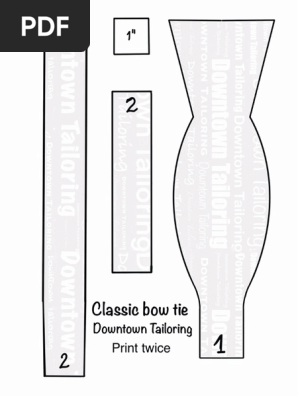 Bow Tie Pattern - Downtown Tailoring