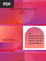 Group 1 Presentation
