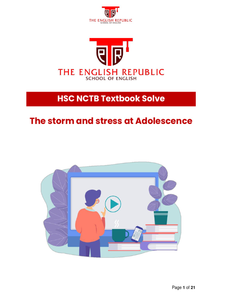 Storm and Stress in Adolescence HSC | PDF | Adolescence | Adults