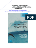 Full Download Book Introduction To Management Accounting Global Edition 17Th Edition PDF