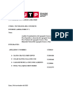 Informe Laboratorio N°1 Tecnologia de Concreto