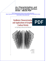 Full Download Book Synthesis Characterization and Applications of Graphitic Carbon Nitride PDF