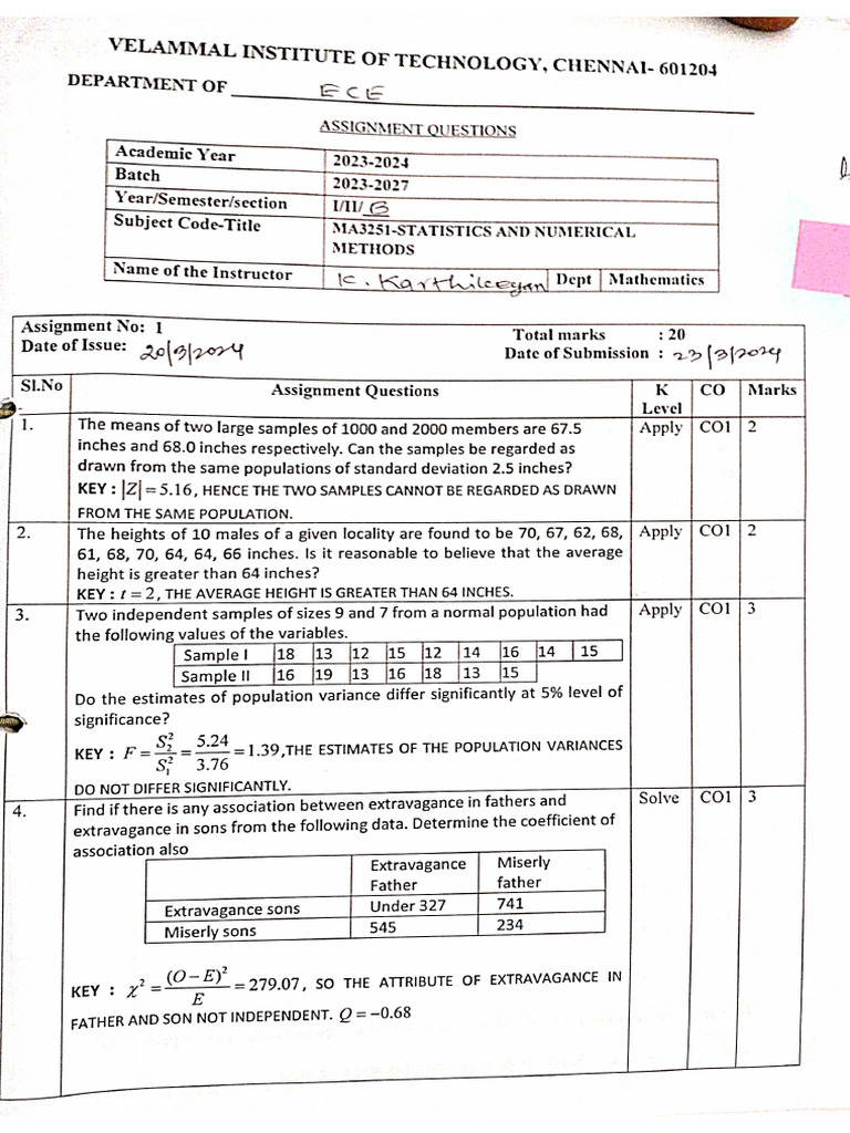SNM Assignment 23 - 24 | PDF