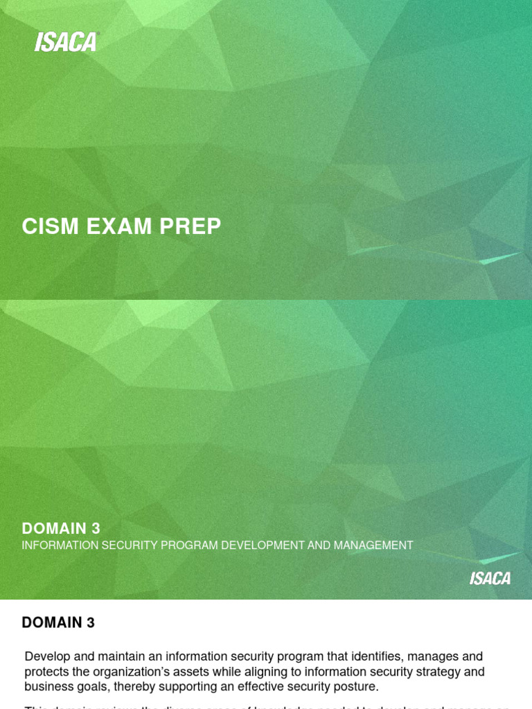 Cism 15e Domain 3 Pdf Information Security Cloud Computing