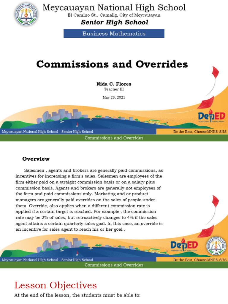 Understanding Commission Overrides | PDF | Salary | Sales