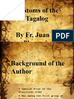 Customs of The Tagalog by Fr. Juan de Plasencia