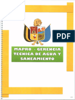 MAPRO-GerenciaTécnica de Agua y Saneamiento